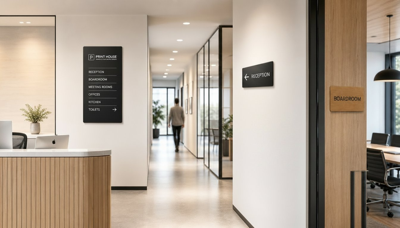 Swift Sign System — office wayfinding and signage